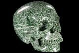 Realistic, Polished Hamine Jade Skull #116393-2